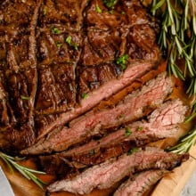 sliced Balsamic Marinated Flank Steak