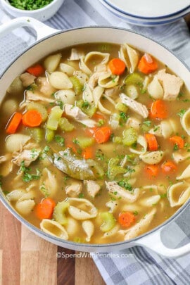 Turkey Soup in a pot
