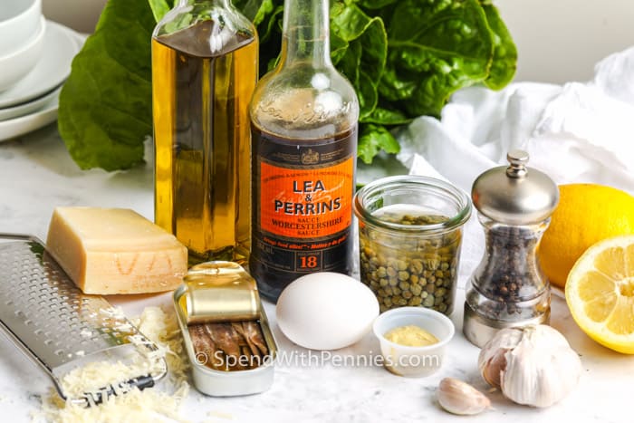 ingredients to make Caesar Salad