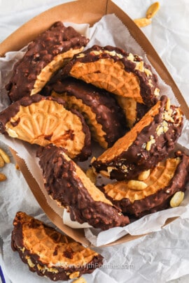 Copycat Choco Taco in a basket