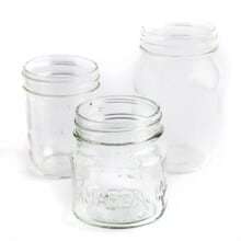 Mason Jars with white background