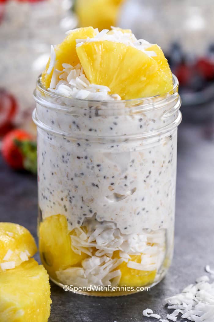 Overnight Oats in a mason jar
