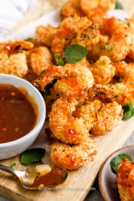 coconut shrimp with dip